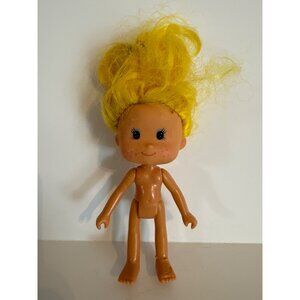 Vintage Russ Berrie Lemon Meringue Poseable Doll With Yellow Hair - 6.5 Inches